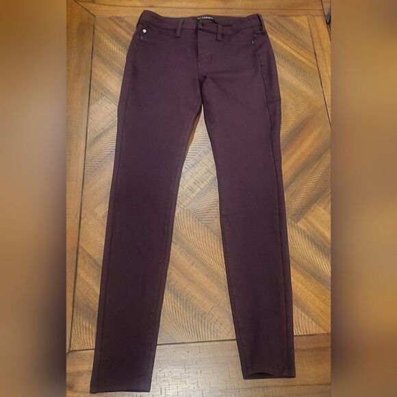 Liverpool Los Angeles Stretchy Pants Deep Maroon Size 4 - Picture 1 of 10
